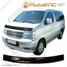 Дефлектор капота Nissan Elgrand (Classic черный) 1997-2002