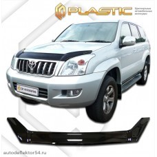 Дефлектор капота Toyota Land Cruiser Prado (Classic черный) 2004-2009